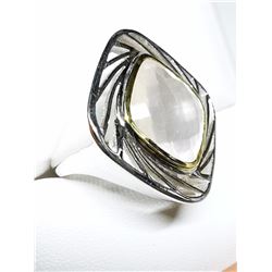 Rose Quartz(10.1ct) (9.2Gm) Ring (~Size 8), Suggested Retail Value $100