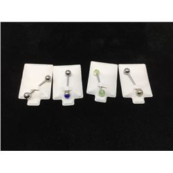 Lot of 4 14 Gauge Barbells