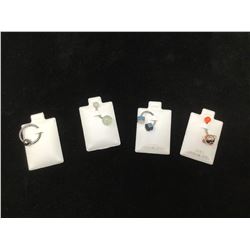 Lot of 4 14 Gauge Belly Ring Barbells