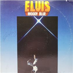 Signed Elvis Presley Moody Blue Album Cover