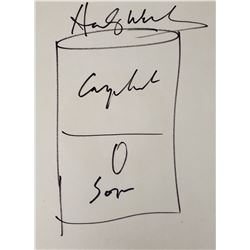Signed Andy Warhol Campbell’s Soup Sketch
