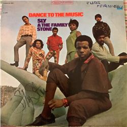 Signed Sly & The Family Stone Dance To The Music Album Cover