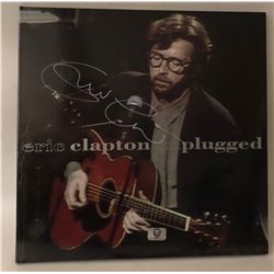 Signed Eric Clapton "Eric Clapton Unplugged" Album Cover