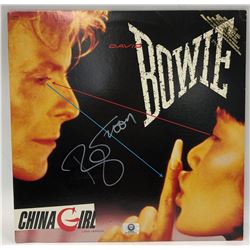 Signed David Bowie "China Girl" Promotional Album Cover