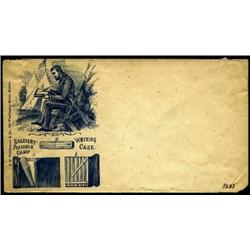 Camp Chair on Cover. Unused envelope, w