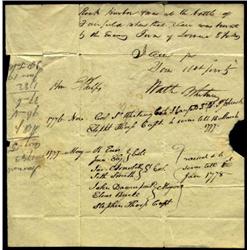 From 1775 to 1779. Matthew Whitney trac