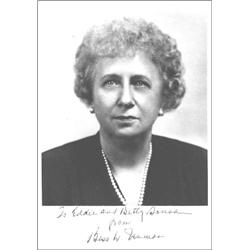 Bess Truman. Photo signed To Eddie and