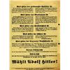 Image 1 : Why Hitler? Election broadside, written