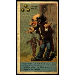 Anti-Semitic Trade Card. Color caricatu