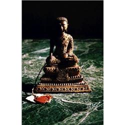 Antique Siamese Bronze Buddha. C. 1750 