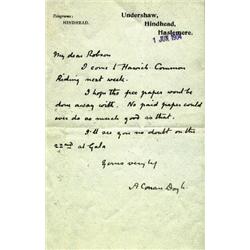 A. Conan Doyle. His name synonymous wit