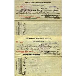 Warren G. and Florence K. Harding. Two 