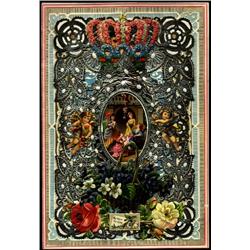 Silver Splendor. Valentine, 5 -3/4 x 7 