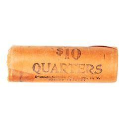 Original Bank Roll of (40) Brilliant Uncirculated 1964 Washington Quarter Coins