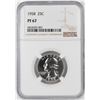 Image 1 : 1958 Proof Washington Quarter Coin NGC PF67