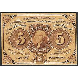 July 17, 1862 First Issue Five Cents Fractional Currency Note
