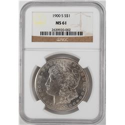 1900-S $1 Morgan Silver Dollar Coin NGC MS61