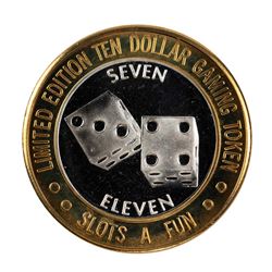 .999 Silver Slots A Fun Casino Las Vegas, NV $10 Limited Edition Casino Gaming Token