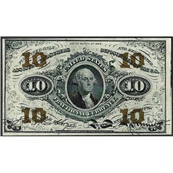 March 3, 1863 Ten Cents Third Issue Fractional Currency Note