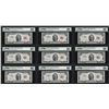 Image 1 : Lot of (9) Consecutive 1953C $2 Legal Tender Notes Fr.1512 PMG Gem Uncirculated 66EPQ