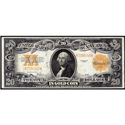 1922 $20 Gold Certificate Note