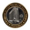 Image 2 : .999 Silver Tropicana Las Vegas, Nevada $10 Casino Limited Edition Gaming Token
