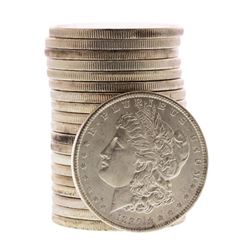 Roll of (20) Brilliant Uncirculated 1890 $1 Morgan Silver Dollar Coins