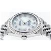 Image 3 : Rolex Mens Stainless Steel MOP 3 ctw Diamond Datejust Wristwatch