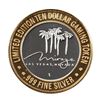 Image 1 : .999 Fine Silver Mirage Las Vegas, Nevada $10 Limited Edition Gaming Token