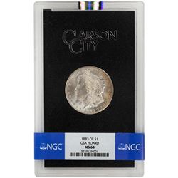1883-CC $1 Morgan Silver Dollar Coin GSA NGC MS64