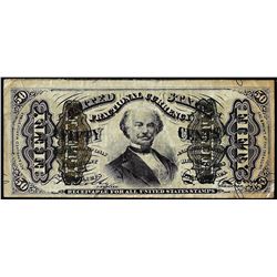 March 3, 1863 Fifty Cents Third Issue Spinner Fractional Currency Note