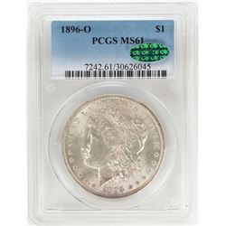 1896-O $1 Morgan Silver Dollar Coin PCGS MS61 CAC