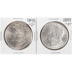 1898-O & 1899-O $1 Morgan Silver Dollar Coins