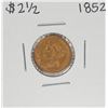 Image 1 : 1852 $2 1/2 Liberty Head Quarter Eagle Gold Coin
