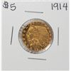 Image 1 : 1914 $5 Indian Head Half Eagle Gold Coin