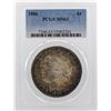 Image 1 : 1886 $1 Morgan Silver Dollar Coin PCGS MS63 Amazing Toning