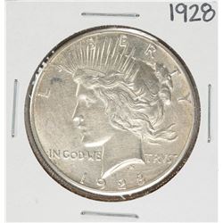 1928 $1 Peace Silver Dollar Coin