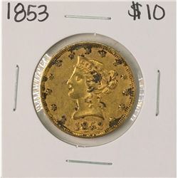 1853 $10 Liberty Head Eagle Gold Coin