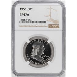 1960 Proof Franklin Half Dollar Coin NGC PF67 Star