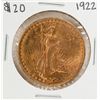Image 1 : 1922 $20 Saint Gaudens Double Eagle Gold Coin