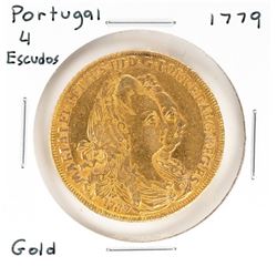 1779 Portugal 4 Escudos Gold Coin