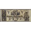 Image 1 : 1800's $5 Canal & Banking Co. New Orleans Obsolete Note