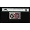Image 1 : 1863 Ten Cents Fourth Issue Fractional Note Fr.1259 PMG Gem Uncirculated 65EPQ