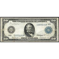 1914 $50 Federal Reserve Note Cleveland