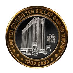 .999 Silver Tropicana Las Vegas, Nevada $10 Casino Limited Edition Gaming Token