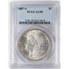 Image 1 : 1887-S $1 Morgan Silver Dollar Coin PCGS AU58