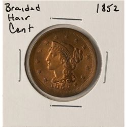 1852 Braided Hair Large Cent Coin