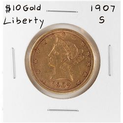 1907-S $10 Liberty Head Eagle Gold Coin