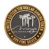 Image 2 : .999 Fine Silver Mirage Las Vegas, Nevada $10 Limited Edition Gaming Token