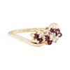 Image 1 : 14KT Yellow Gold 0.50 ctw Ruby and Diamond Ring